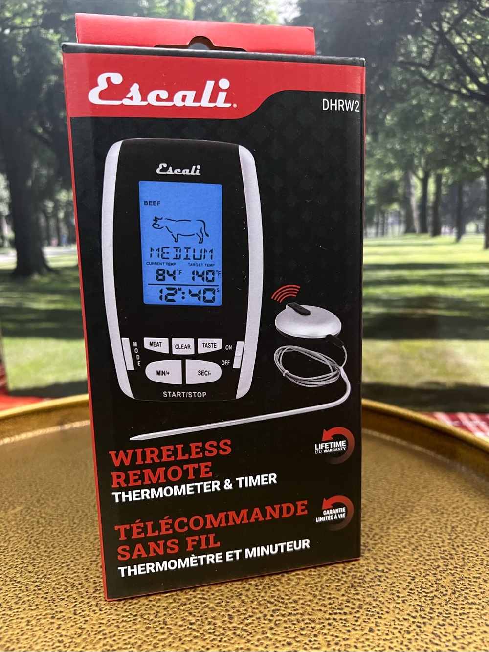 Escali Wireless Remote Thermometer & Timer NIB DHRW2